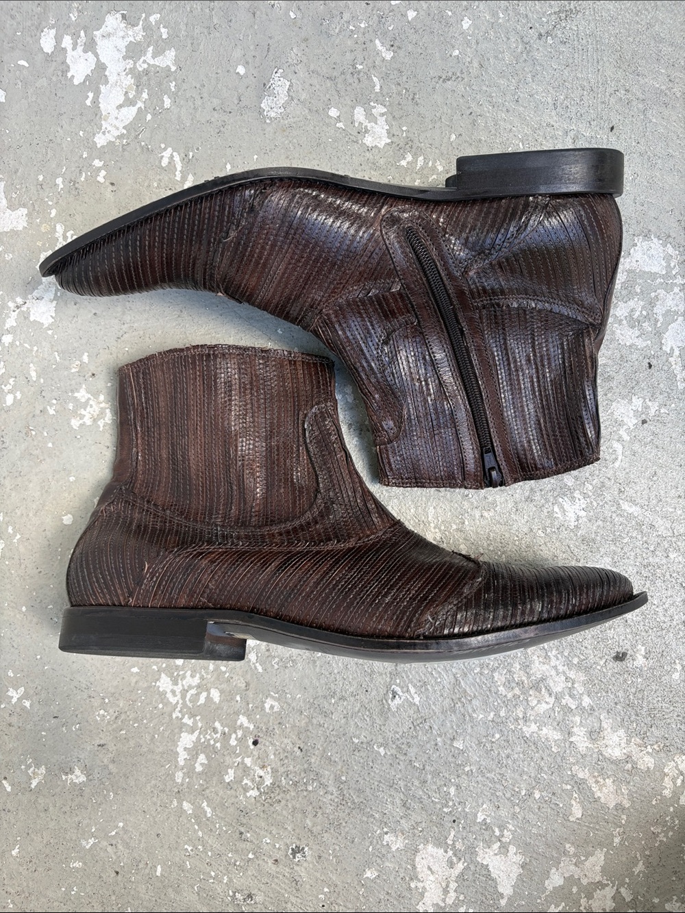 Vintage true religion ankle leather boots
